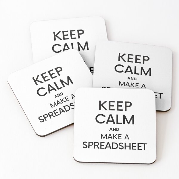 Item preview, Keep Calm and make a Spreadsheet - Microsoft Excel // Google Sheets designed and sold by Rat to Lion.
