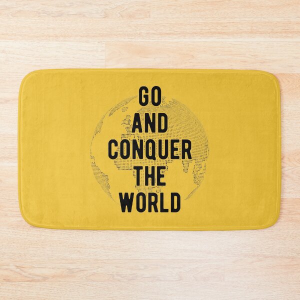 Item preview, Go And Conquer The World Best Inspirational Motivational Quote  designed and sold by winstonart.