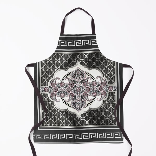 Item preview, Greek Key Border Black Silver and White Design designed and sold by Yiorgos Designs.