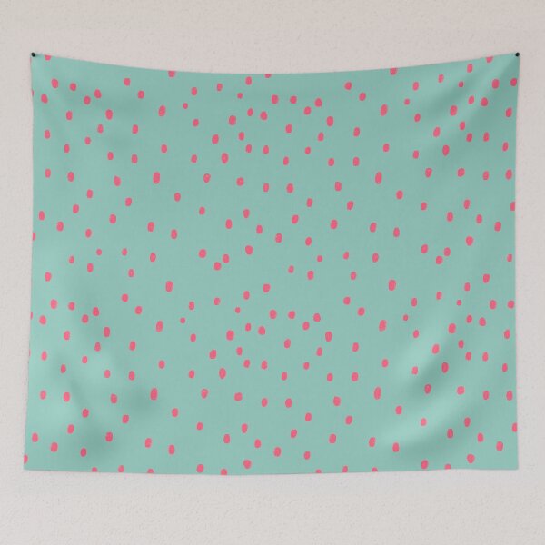 Item preview, Dots in Teal & Pink designed and sold by zhSurfaceDesign.