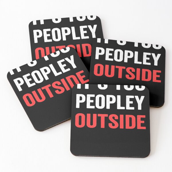Item preview, it's too peopley outside designed and sold by Margaretsse.