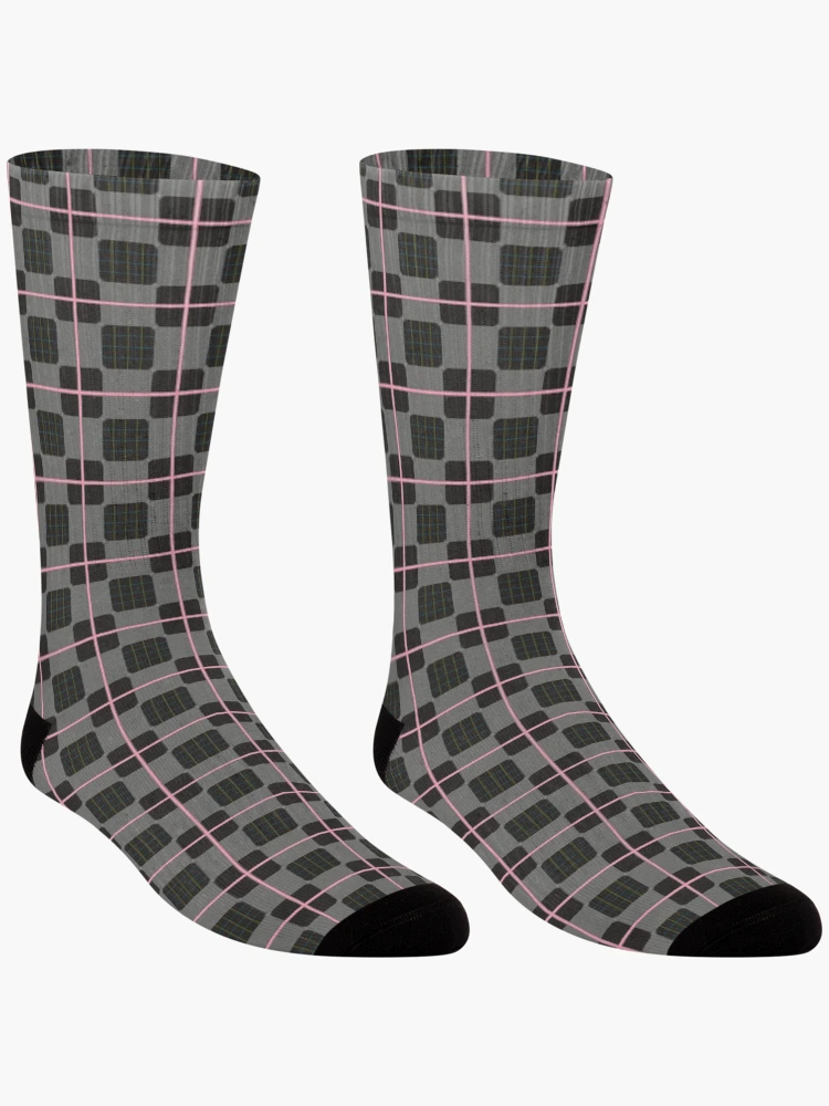 Thumbnail 3 of 5, Socks, Geometric Patterns Using Square And Lines Design 1 designed and sold by ClassyPatterns.