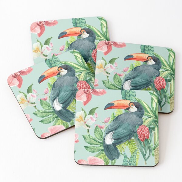 Item preview, Tropical Parrot With Flowers designed and sold by ixrid.