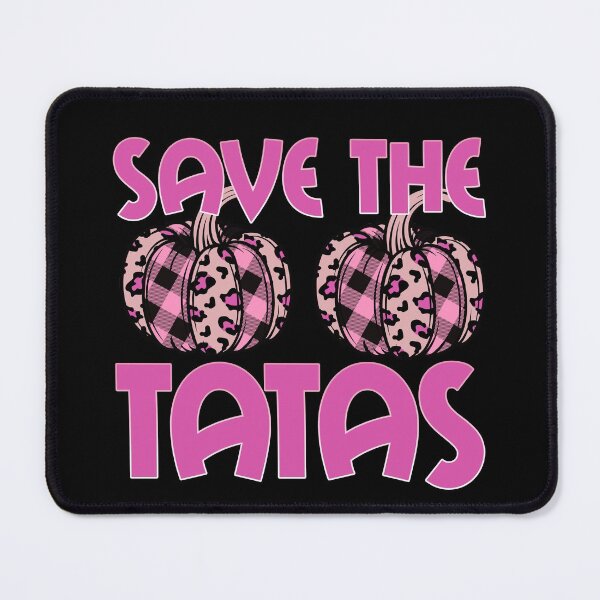Item preview, Save The Tatas Cool Breast Cancer Awareness Pink Pumpkins designed and sold by odrito.