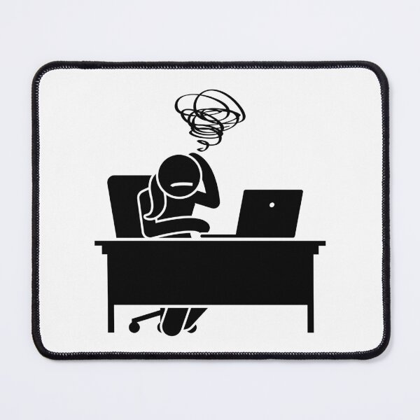 Item preview, Woman Confused While Looking At The Laptop - Stickman Black Version designed and sold by Stickman--.