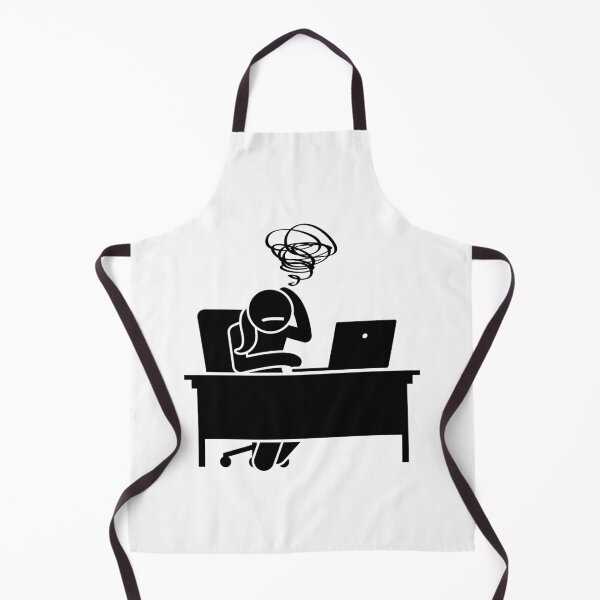 Item preview, Woman Confused While Looking At The Laptop - Stickman Black Version designed and sold by Stickman--.