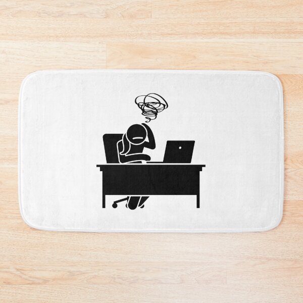Item preview, Woman Confused While Looking At The Laptop - Stickman Black Version designed and sold by Stickman--.