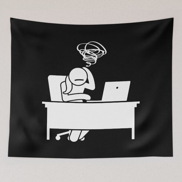 Item preview, Woman Confused While Looking At The Laptop - Stickman White Version designed and sold by Stickman--.