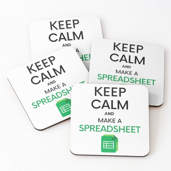 Item preview, Keep Calm and make a Spreadsheet - Microsoft Excel // Google Sheets designed and sold by Rat to Lion.