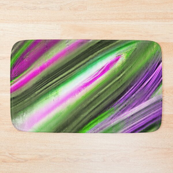 Item preview, Abstract purple and green paint swirls designed and sold by CottagePop.