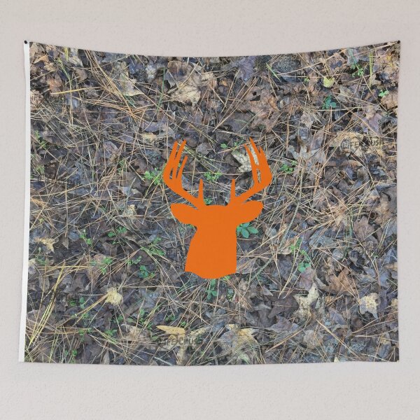 Item preview, Hunter Orange Buck Deer and Camouflage Hunting Design designed and sold by LifeCrush.