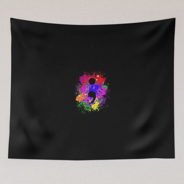 Item preview, Semicolon Paint Splatter designed and sold by GrimDork.