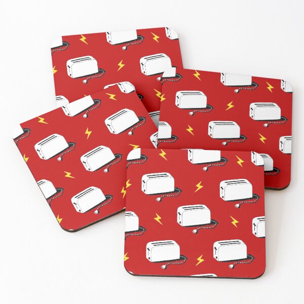 Item preview, Electric Toaster (red) designed and sold by The Wallpaper Files.