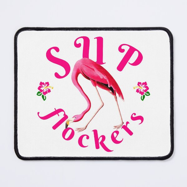 Item preview, Pinky Vintage Flamingo Funny Quote - Sup Flockers designed and sold by ChinStore.