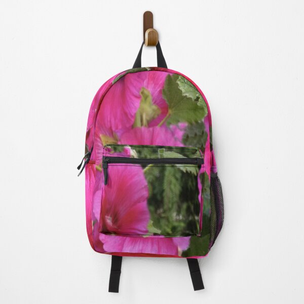 Item preview, PINK ENGLISH HOLLYHOCKS GARDEN ABSTRACT designed and sold by sharlesart.