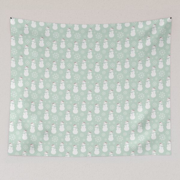 Item preview, Mint Christmas Snowman Seamless, Christmas Pattern  designed and sold by OneAction.