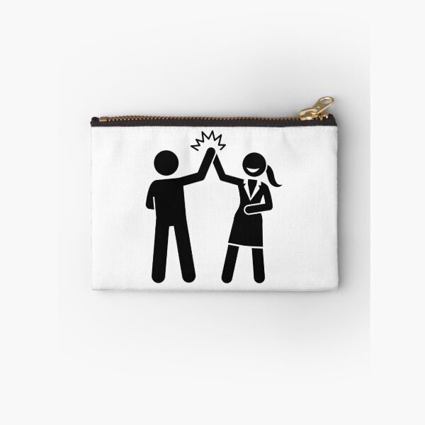 Item preview, Businesswoman High Five With A Man - Stickman Black Version designed and sold by Stickman--.