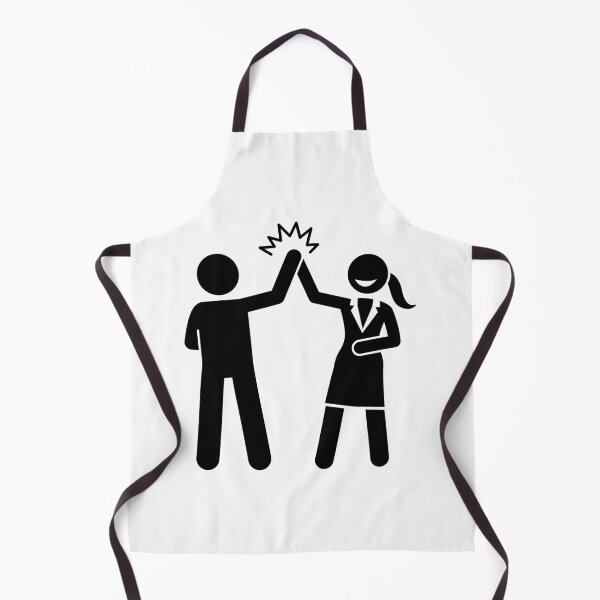 Item preview, Businesswoman High Five With A Man - Stickman Black Version designed and sold by Stickman--.