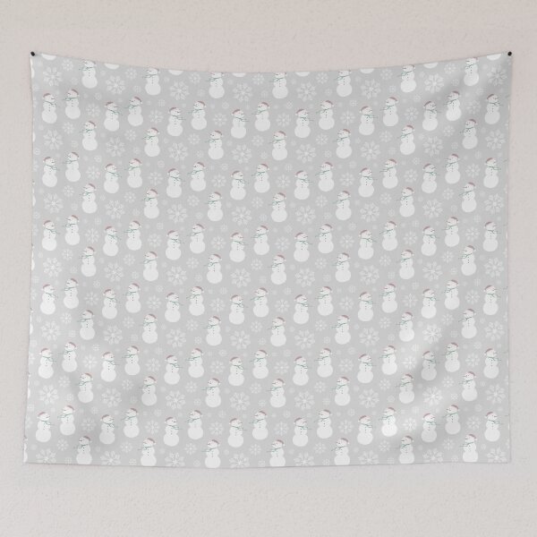 Item preview, Grey Christmas Snowman Seamless, Christmas Pattern designed and sold by OneAction.