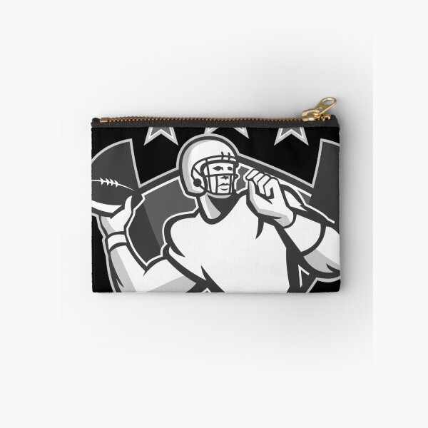 Item preview, American Gridiron Football Throw Ball Grayscale designed and sold by patrimonio.