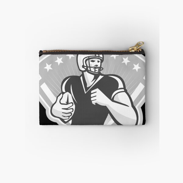 Item preview, American Football Running Back Crest Grayscale designed and sold by patrimonio.