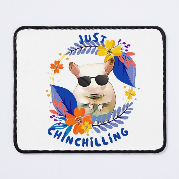 Item preview, Just Chinchilling Cute Funny Chinchilla and Flowers designed and sold by ChinStore.