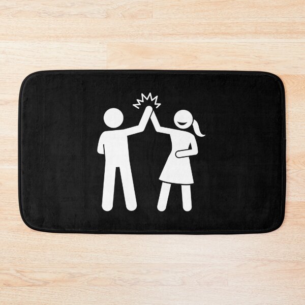 Item preview, woman High Five With A Man - Stickman Black Version designed and sold by Stickman--.