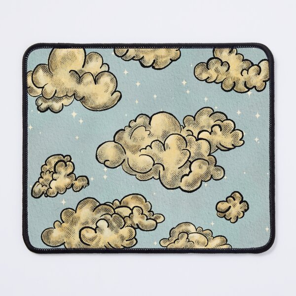 Item preview, Vintage Clouds (pastel blue, old yellow) designed and sold by ‧͙⁺˚*・༓☾ Moon Saikia ☽༓・*˚⁺‧͙.
