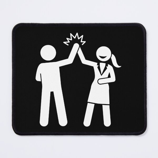 Item preview, Copy of Businesswoman High Five With A Man - Stickman Black Version designed and sold by Stickman--.