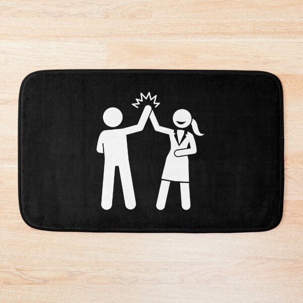 Item preview, Copy of Businesswoman High Five With A Man - Stickman Black Version designed and sold by Stickman--.