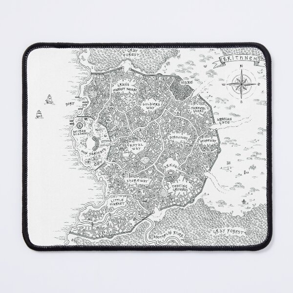 Brithnem Map Mouse Pad