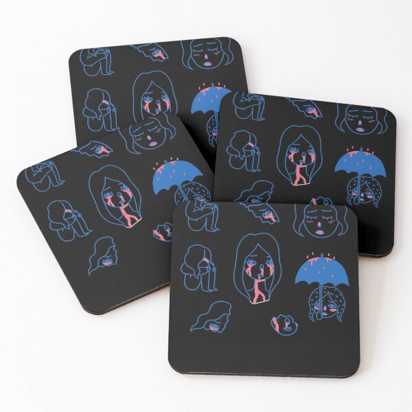 Item preview, Sad girl sticker pack designed and sold by Margaretsse.