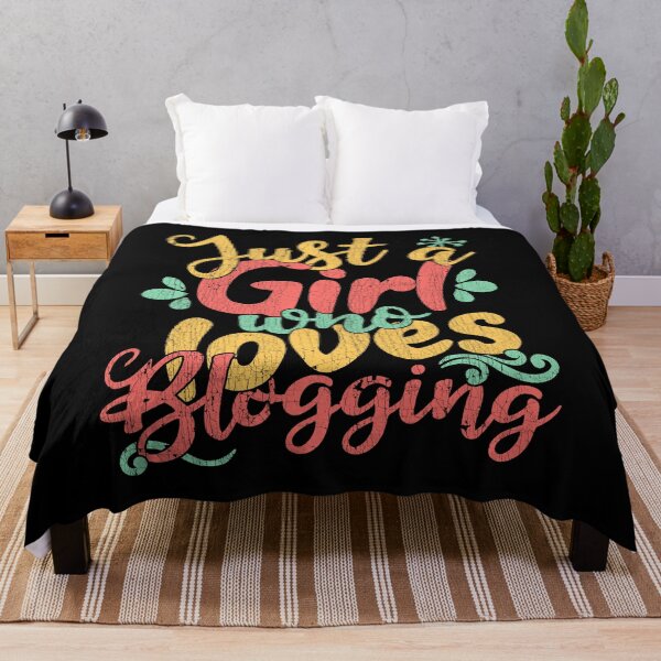 Item preview, Just A Girl Who Loves Blogging Gift product designed and sold by theodoros20.