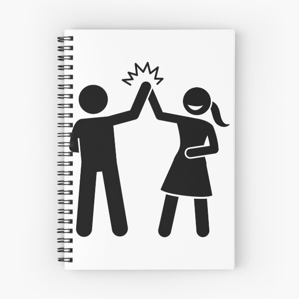 Item preview, woman High Five With A Man - Stickman Black Version designed and sold by Stickman--.