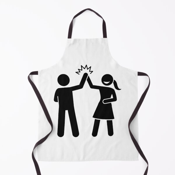 Item preview, woman High Five With A Man - Stickman Black Version designed and sold by Stickman--.