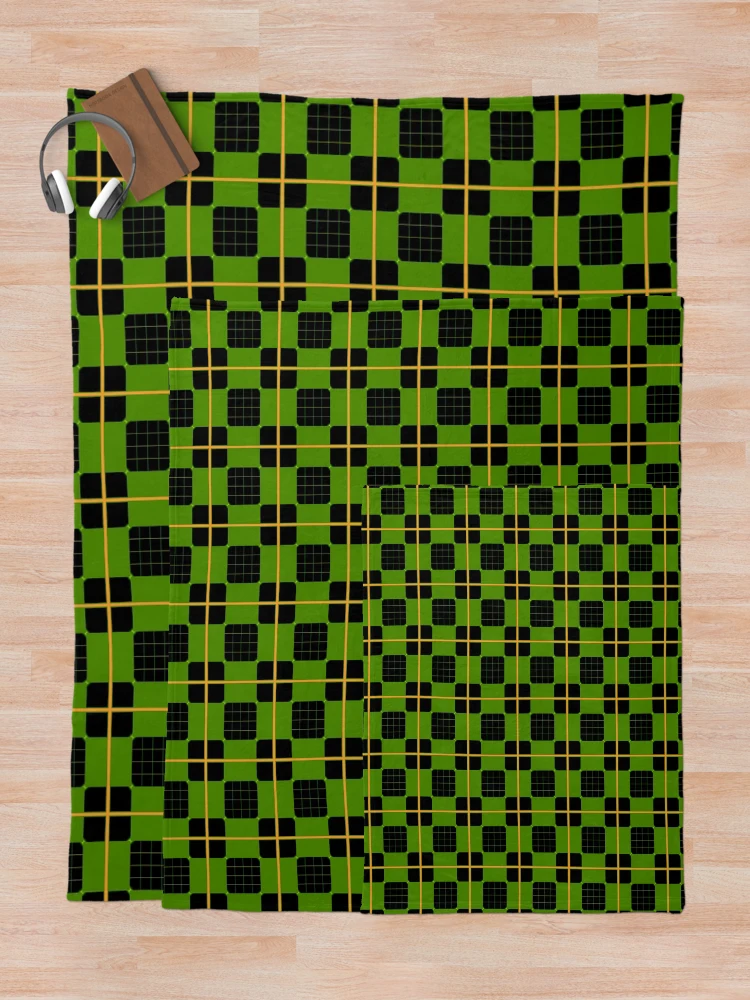 Thumbnail 5 of 6, Throw Blanket, Geometric Patterns Using Square And Lines Design 6 designed and sold by ClassyPatterns.