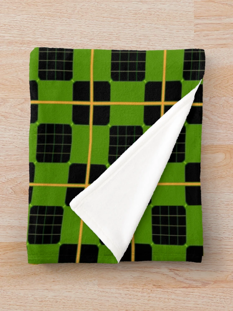Thumbnail 3 of 6, Throw Blanket, Geometric Patterns Using Square And Lines Design 6 designed and sold by ClassyPatterns.