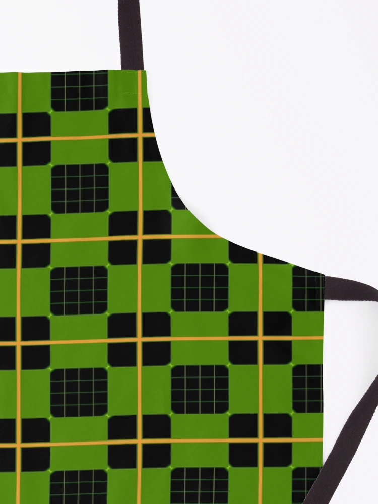 Thumbnail 3 of 6, Apron, Geometric Patterns Using Square And Lines Design 6 designed and sold by ClassyPatterns.
