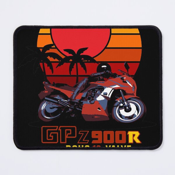 Item preview, Vintage 80’s Motorcycle rider in the tropical sunset illustration 900r Tokyo designed and sold by Margaretsse.