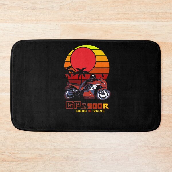 Item preview, Vintage 80’s Motorcycle rider in the tropical sunset illustration 900r Tokyo designed and sold by Margaretsse.
