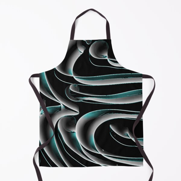 Item preview, Abstract Black and white with a hint of azure blue papery swirls designed and sold by CottagePop.
