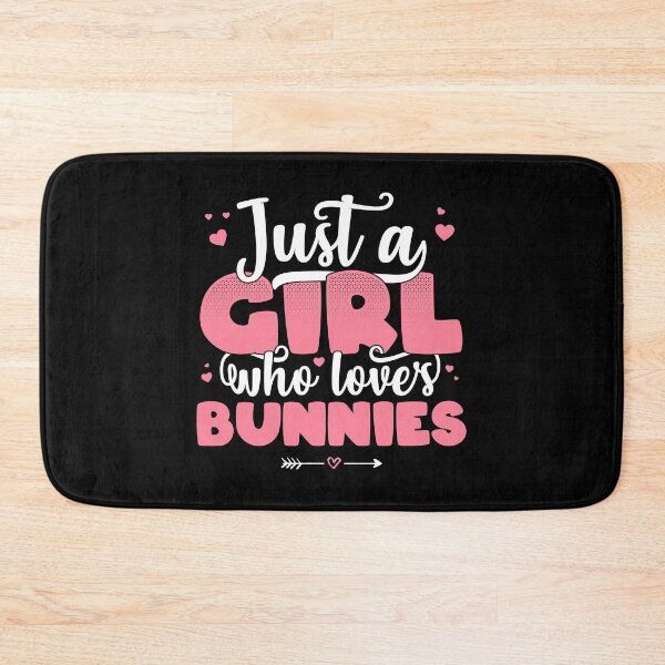 Item preview, Just A Girl Who Loves Bunnies - Cute rabbit lover gift print designed and sold by theodoros20.