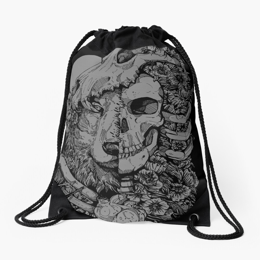 Wolf Child Drawstring Bag