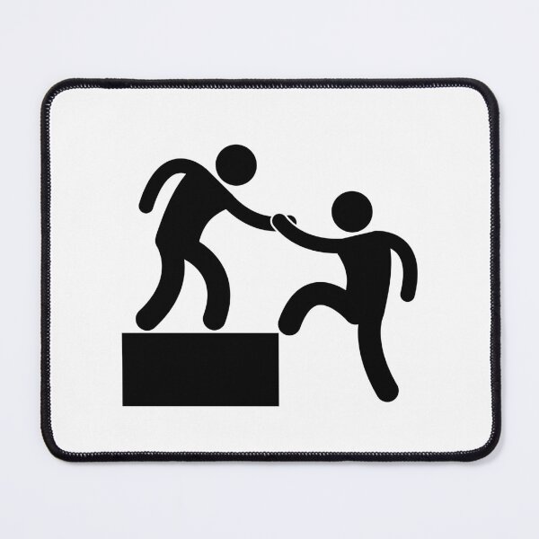 Item preview, Friend Help Pulling Friend Going Up - Stickman Black Version designed and sold by Stickman--.