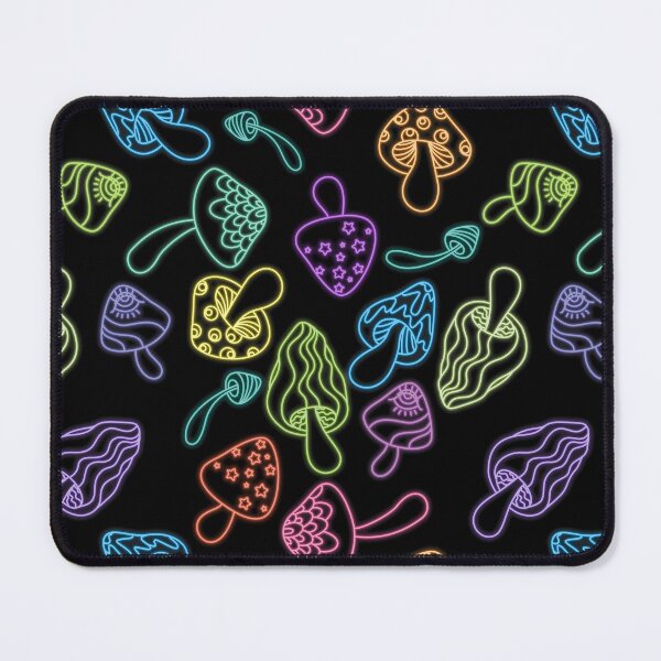 Item preview, Neon mushrooms pattern designed and sold by Aimio.