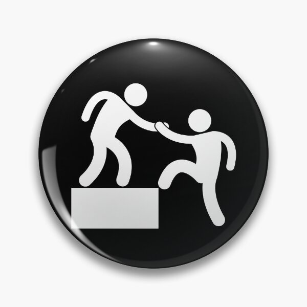 Item preview, Friend Help Pulling Friend Going Up - Stickman White Version designed and sold by Stickman--.