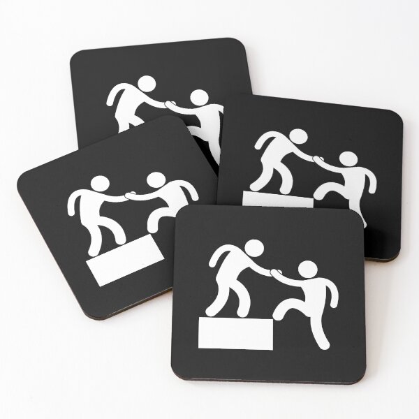 Item preview, Friend Help Pulling Friend Going Up - Stickman White Version designed and sold by Stickman--.