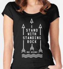 Shailene Woodley - Official Standing Rock Shirt Women's Fitted Scoop T-Shirt