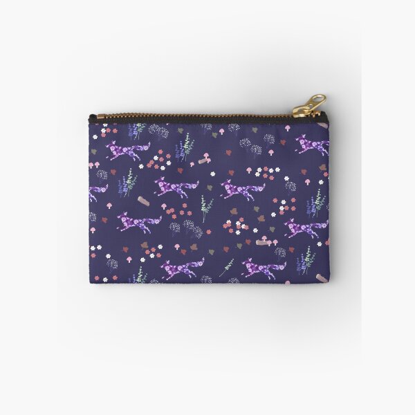 Item preview, Fox With Wildflowers Dark Blue - Daisy Flowers designed and sold by Stepingston.