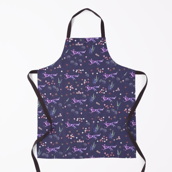Item preview, Fox With Wildflowers Dark Blue - Daisy Flowers designed and sold by Stepingston.